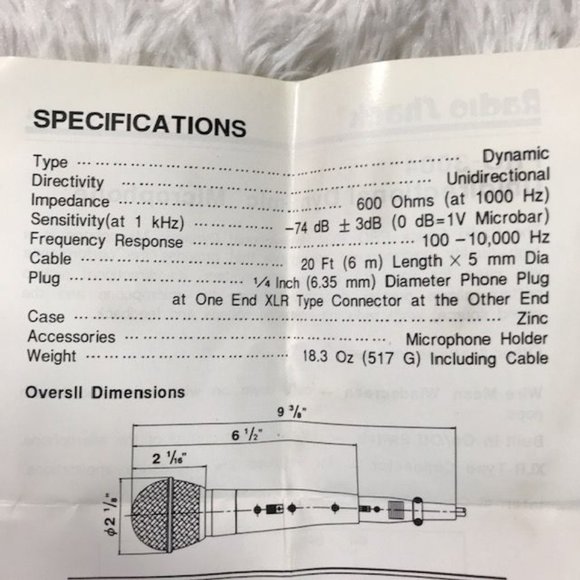 Unidirectional Dynamic Microphone w/20ft cord & Acoustic -Foam Widescreen Set - Picture 14 of 14